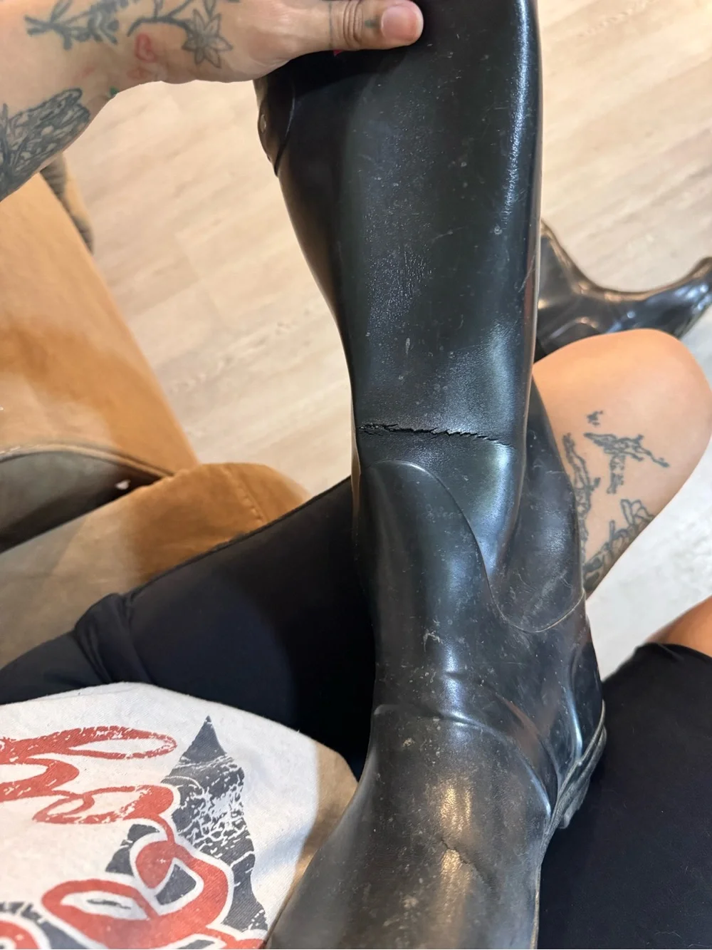 Hunter Original Tall Black Rain Boots - Women’s